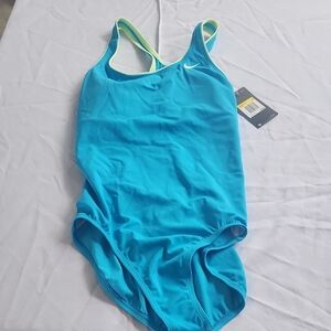 Nike Women's Blue One-Piece Swimsuit